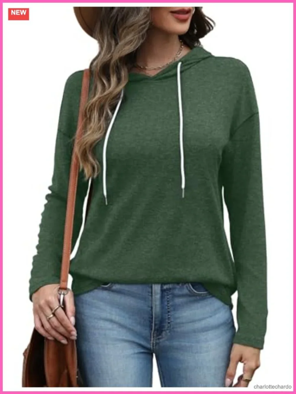 Women's Long Sleeve Crewneck Sweatshirt Pullover Casual Fall Winter Top